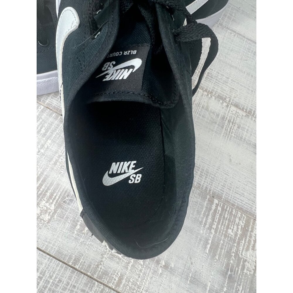 Nike SB BLZR Court Low Canvas Black/White Mens Sneakers Size 11 - Picture 4 of 11
